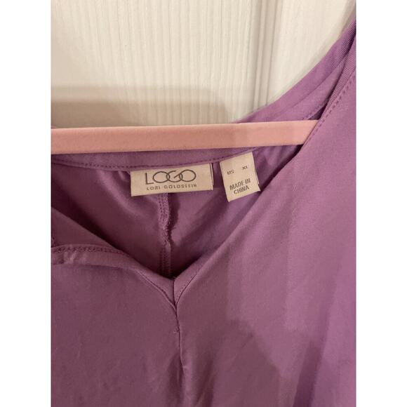 LOGO by Lori Goldstein Bundle (2) Viscose Spandex Tunic Tanks , XL - Picture 12 of 14
